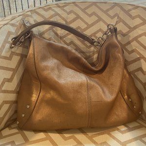 Furla bronze used handbag, purse, hobo, shoulder